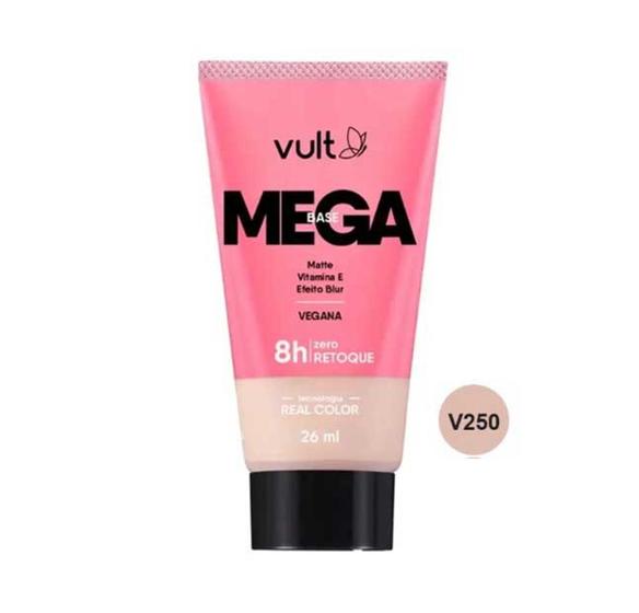 Imagem de Vult Mega Base Líquida Facial 26ml - Cor V250