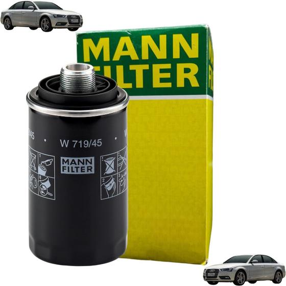 Imagem de W 719/45 - Filtro De Óleo - A3 2005 A 2013 / A4 2005 A 2015 / A4 Avant 2005 A 2015 / A5 2009 A 2016 / Q3 2011 A 2024 / Q