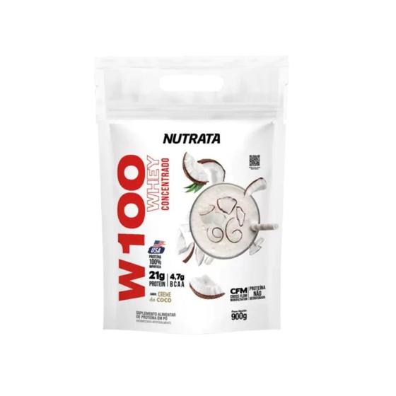 Imagem de W100 Whey Concentrado Refil 900g - Nutrata