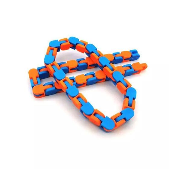 Imagem de Wacky Tracks Snap And Click Laranja E ul Sensorial Puzzles