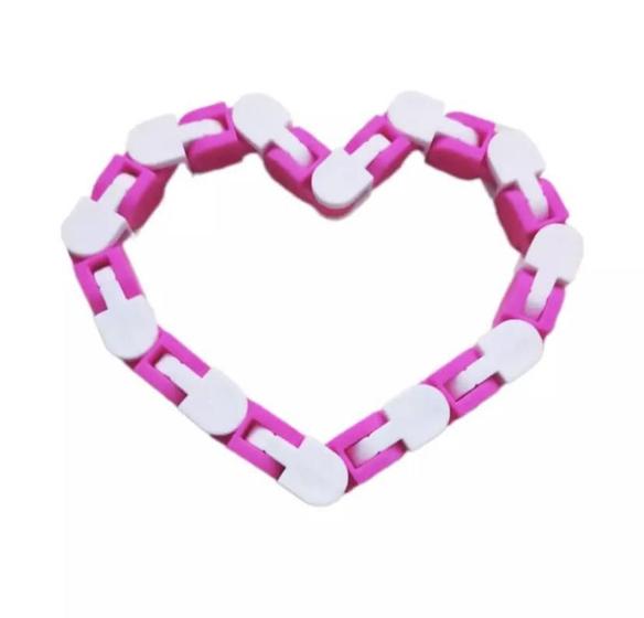 Imagem de Wacky Tracks Snap And Click Rosa E Branco Sensorial Puzzles