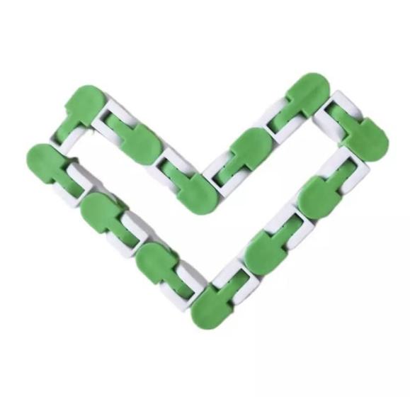 Imagem de Wacky Tracks Snap And Click Verde E Branco Sensorial Puzzles