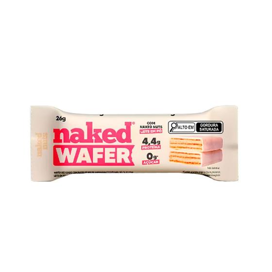 Imagem de Wafer Branco com Naked de Leite em Pó Naked Nuts 26g