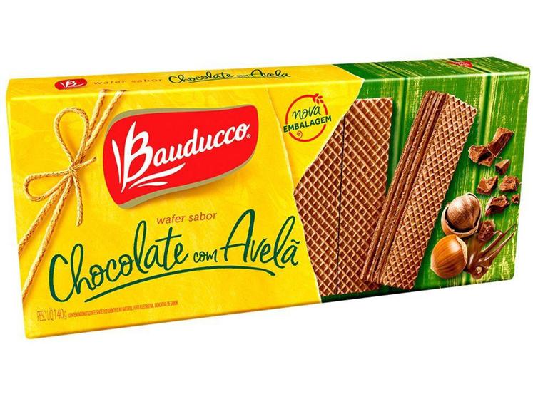 Imagem de Wafer Chocolate com Avelã Bauducco 140g