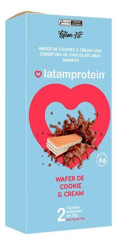 Imagem de Wafer Cookies And Cream Com Whey Latam Fit