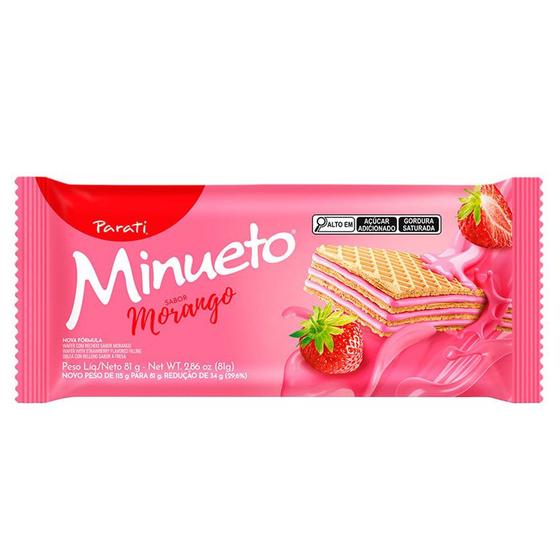 Imagem de Wafer Minueto Morango 81g