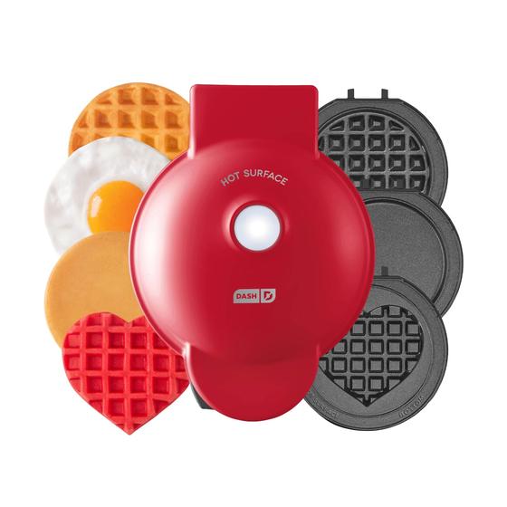 Imagem de Waffle Maker DASH Multimaker Mini System 3 em 1 com 5 pratos