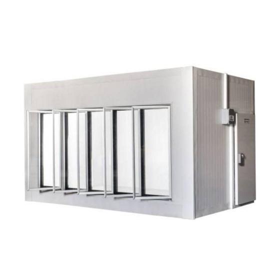 Imagem de Walk in Cooler Gallant Resfriados 5 Portas Vidro com Piso Painel 380V/3F CWRCP-05