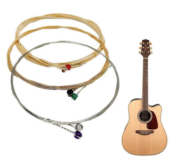 Imagem de Walkie - Jogo de cordas em aço para violão Tensão 011 Leve presas com bolinhas