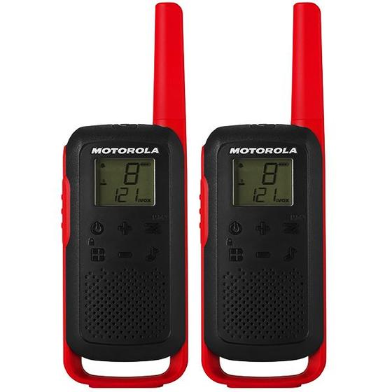 Imagem de Walkie Talkie Ie Motorola Talkabout T210 22 Canais/32 KM Bivolt - Preto/Vermelho