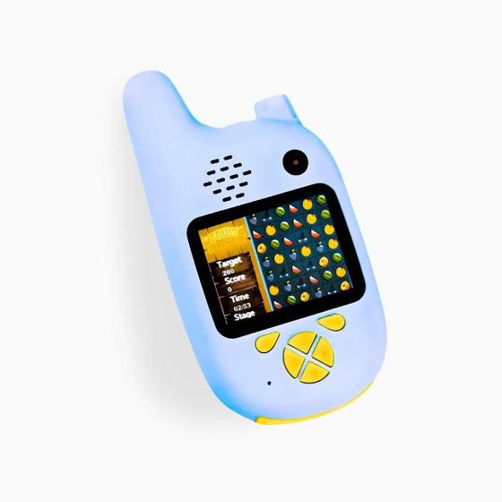 Imagem de Walkie Talkie Infantil Com Câmera Digital Para Crianças Azul