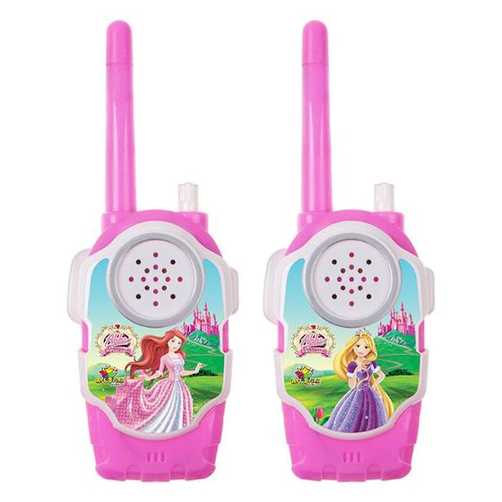 Imagem de Walkie Talkie Infantil Rádio Comunicador Brinquedo Princesas
