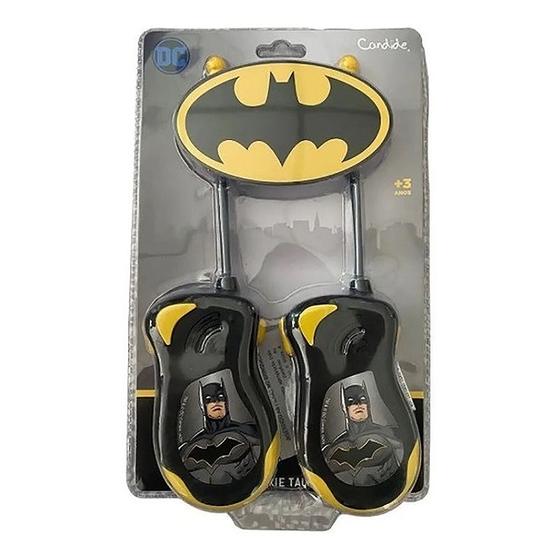 Walkie-Talkie Rádio Comunicador do Batman - 9650 - Candide Menor preço em Walkie-Talkie Rádio Comunicador do Batman - 9650 - Candide