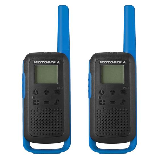 Imagem de Walkie Talkie Talk Motorola T-270 20MIL-40KM / Carregador USB / Bivol - Preto / Azul