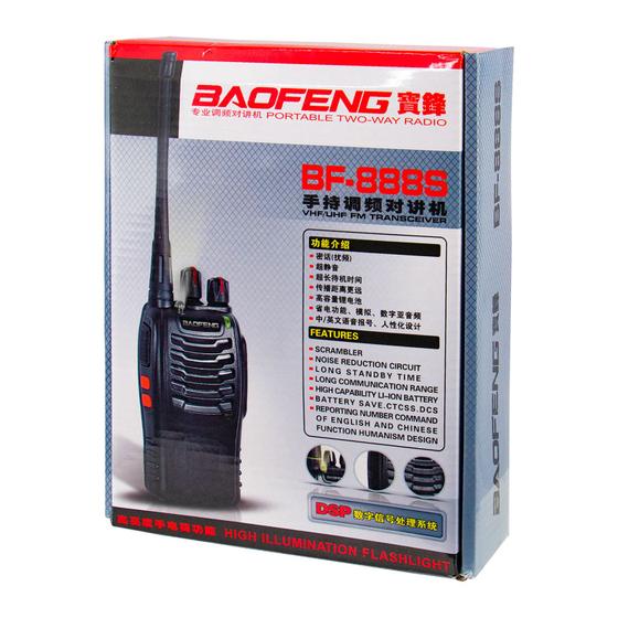 Imagem de Walkie Talkie Talkie Baofeng BF-888S - 16 Canais - Kit 2 - Preto