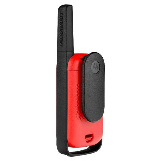 Imagem de Walkie Talkie Talkie Motorola T110 - 25 KM - 26 Canais - Vermelho e Preto