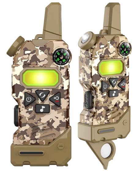 Imagem de Walkie Talkies Gowtimly para Crianças - 5 Canais, Lanterna e Bússola