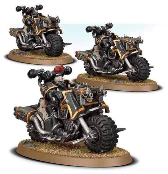 Imagem de Warhammer 40k em miniatura Chaos Space Marines Chaos Bikers