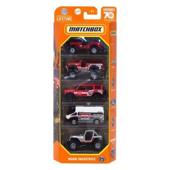 Imagem de Warn Industries Pack Com 5 Matchbox - Mattel C1817-HKY19