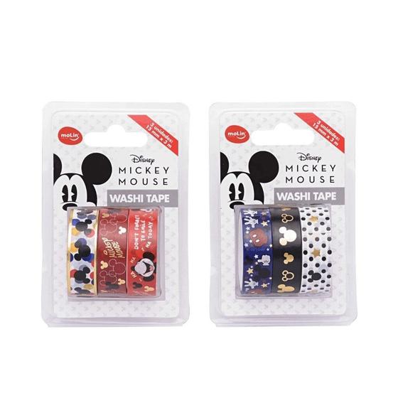 Imagem de Washi Tape Molin Mickey Com 03un