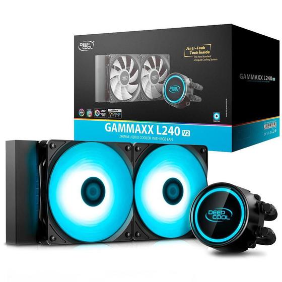 Water Cooler Deepcool Gammaxx L240 V2 Rgb 240mm Anti Leak DpH12rfGl240v2 Water Cooler