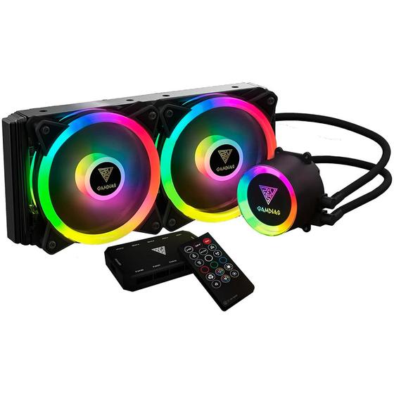 Imagem de Water Cooler Gamdias Chione M2-240R, RGB, Controlador, 240mm, Intel-AMD