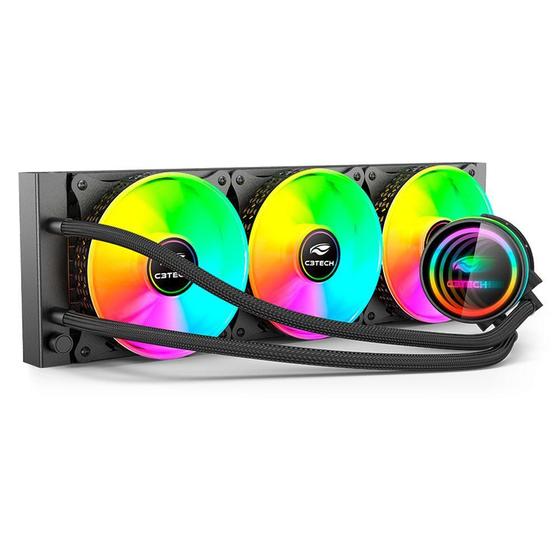 Imagem de Water Cooler Gamer 120Mm C3Tech Fc-W360Rgb Preto