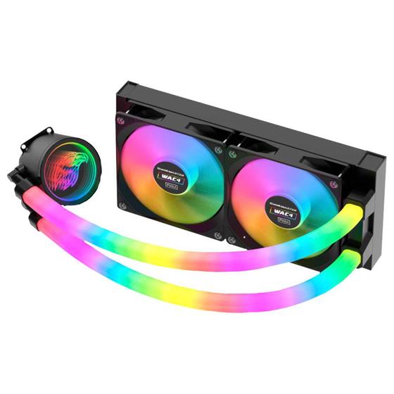 Water cooler gamer wac4 bifrost k-mex 240mm preto iluminação argb para intel e amd Menor preço em Water cooler gamer wac4 bifrost k-mex 240mm preto iluminação argb para intel e amd