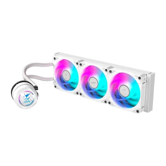 Imagem de Water Cooler Gigabyte Aorus 360 ICE, RGB, 360mm, AMD/Intel, Branco - GP-AORUS WATERFORCE II 360 ICE