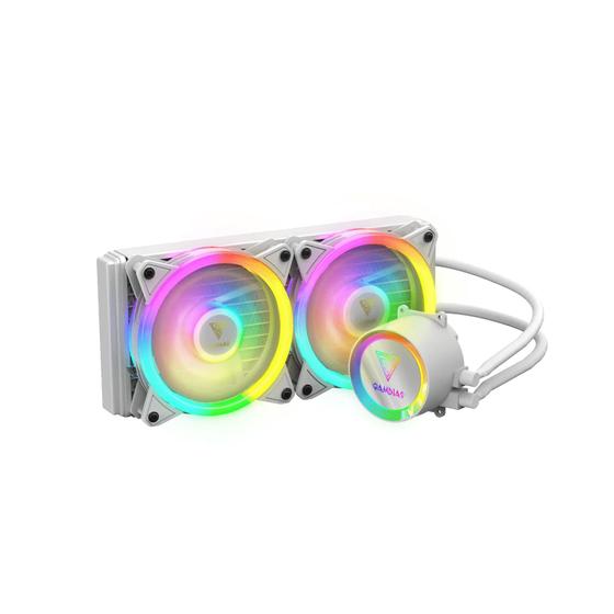 Water Cooler PC 240mm RGB Branco Gamdias Com Controladora RGB Até 10