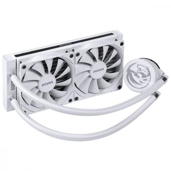 Water Cooler PCYes Sangue Frio 2 240mm Branco - PSF2240H40WHSL Menor preço em Water Cooler PCYes Sangue Frio 2 240mm Branco - PSF2240H40WHSL