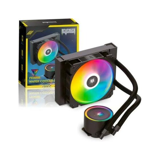 Imagem de Water Cooler RGB FENRIR para Processador Intel AMD 120mm REVENGER - G-VR120