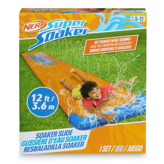 Imagem de Water Slide Nerf Super Soaker Blast de 12 pés para crianças de 5 a 12 anos