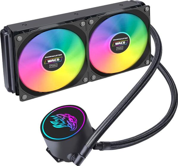 Imagem de WaterCooler K-mex WAC6 240mm Preto Intel/AMD Led Multicolor