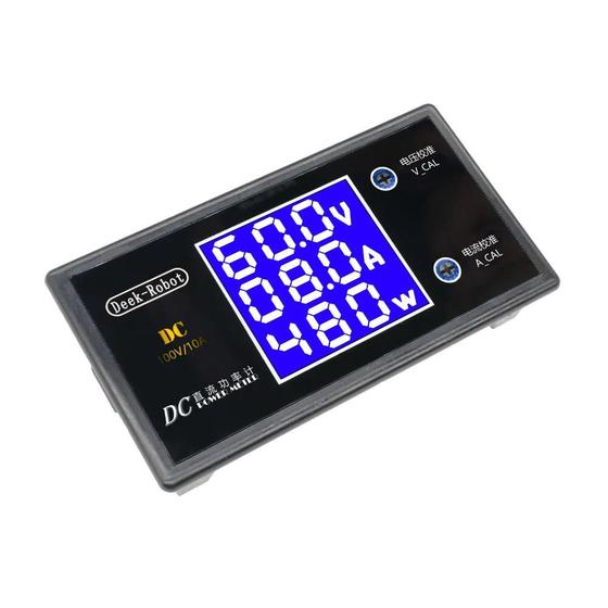 Imagem de wattimetro voltimetro amperimetro DC 0-100V 10A MaxPow MP065