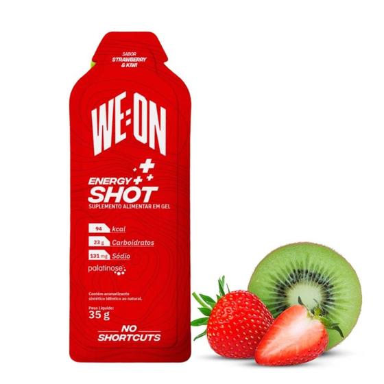 Imagem de WE:ON Energy Shot Gel  c/10 Sachês 35g - Morango e Kiwi