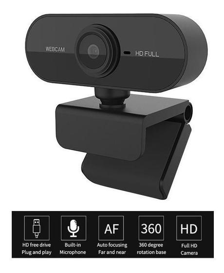 Imagem de Webcam 1080P Full Hd Câmera Computador Microfone P/