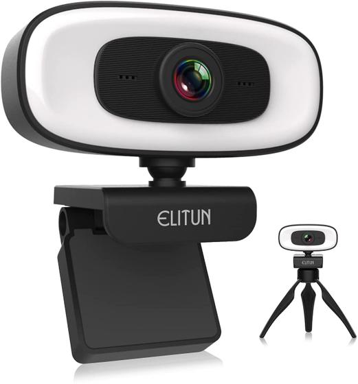 Imagem de Webcam 2k com luz, tripé - Ultra HD