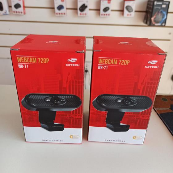 Imagem de Webcam 720p Hd Usb Com Microfone C3tech Wb-71bk