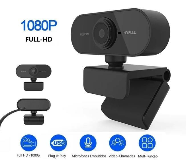 Imagem de Webcam Câmera De Computador Com Microfone Usb C/ Microfone