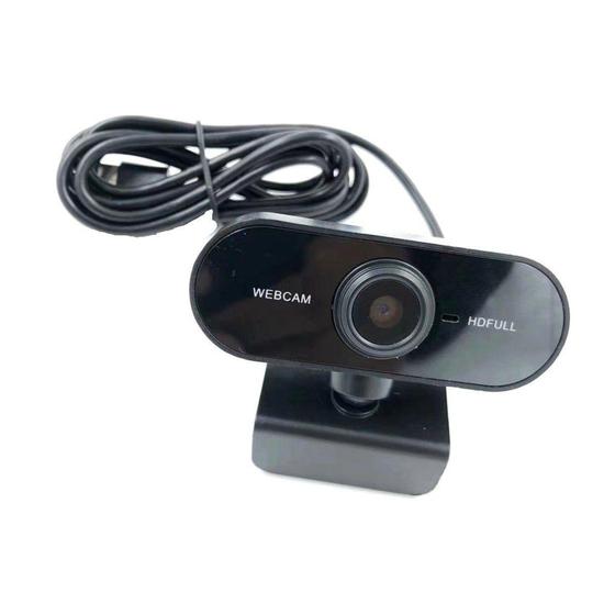 cam Câmera PC Preta Com Fio Usb 2.0 Full HD Reunião Aula RELOG'S