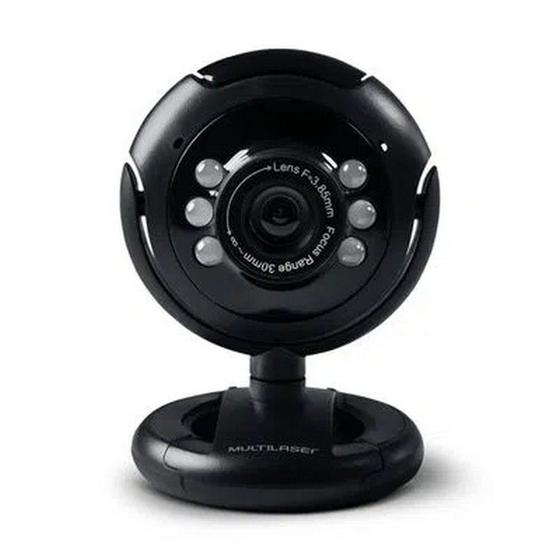 Imagem de Webcam com Microfone Plug e Play 16mp Multilaser 