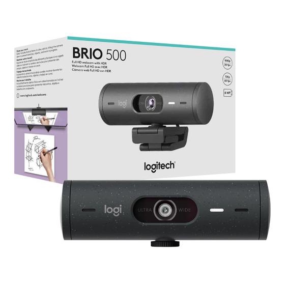 Imagem de Webcam Full HD 1080p Brio 500 Box Grafite Brio 500 Logitech