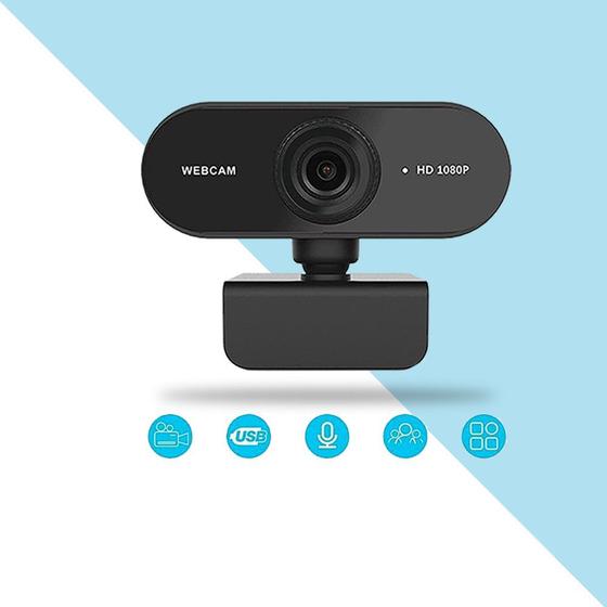 Imagem de Webcam Full HD 1080P com microfone para PC ou notebook via cabo USB