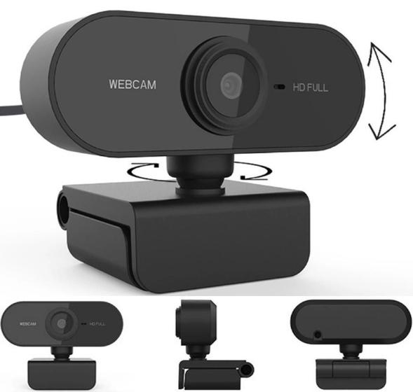 Imagem de Webcam Full Hd 1080P Plug'N Play Mini Microfone Embutido