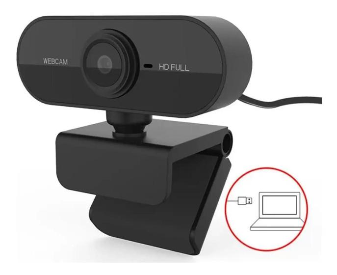 Imagem de Webcam Full HD 1080P SKYHAWK Microfone Embutido com redução de Ruído Conexão USB Videoconferência