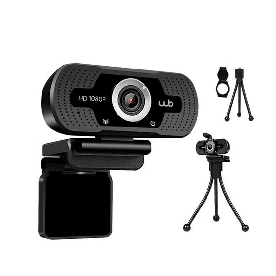 Imagem de Webcam Full HD 1080P WB Amplo Ângulo 110 Microfone e Tripé 30 frames