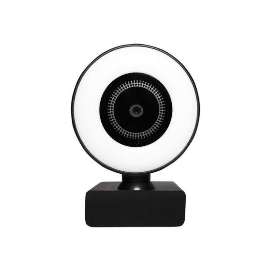 Imagem de Webcam Full Hd 2K Oex W300 Com Led Usb Com Microfone Preto  