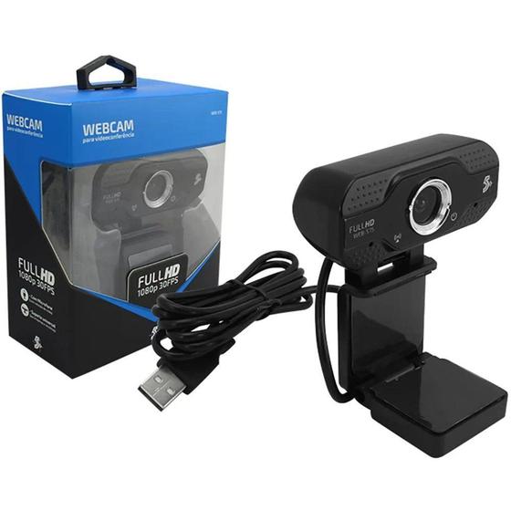 Imagem de WebCam Full HD 5+, 1080p, 30FPS - 015-0075