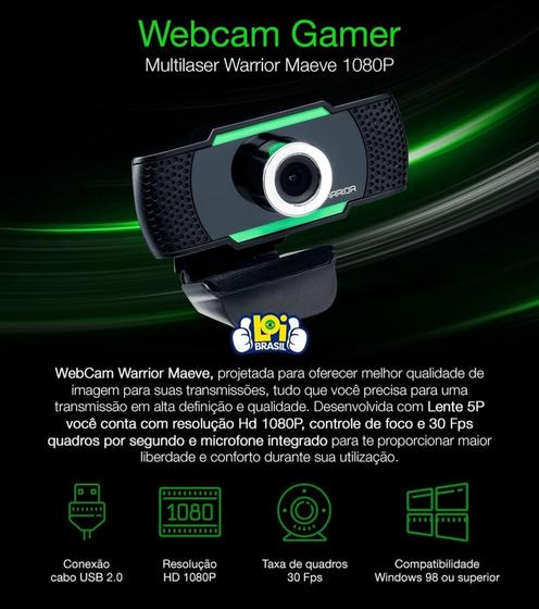 Webcam Gamer Maeve 1080P Warrior - AC340  é boa?